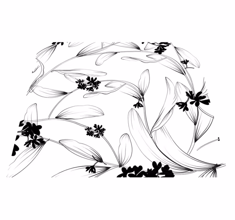 Vinylmatta natur tapet liljor avantgarde - Tenstickers