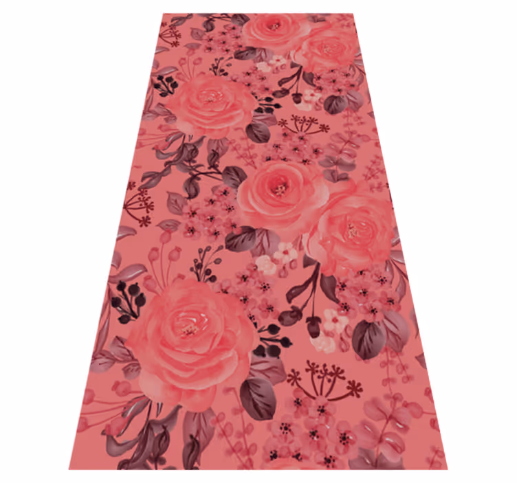 Vinylmatta natur harmony blommor - Tenstickers