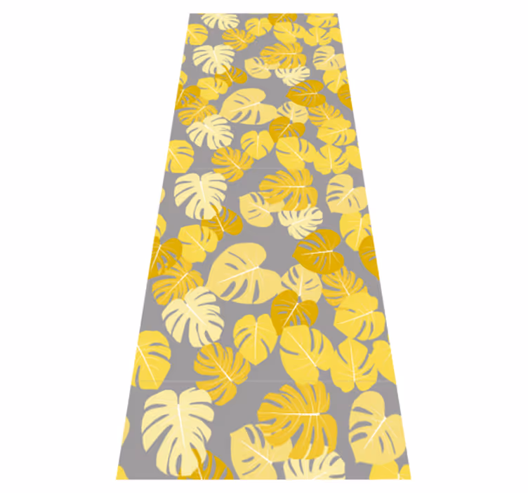 Vinylmatta natur pantone monstera leaf - Tenstickers