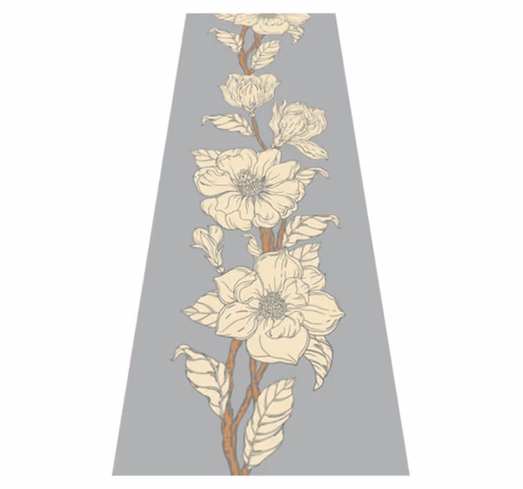 Vinylmatta natur ny nostalgi stil magnolia - Tenstickers