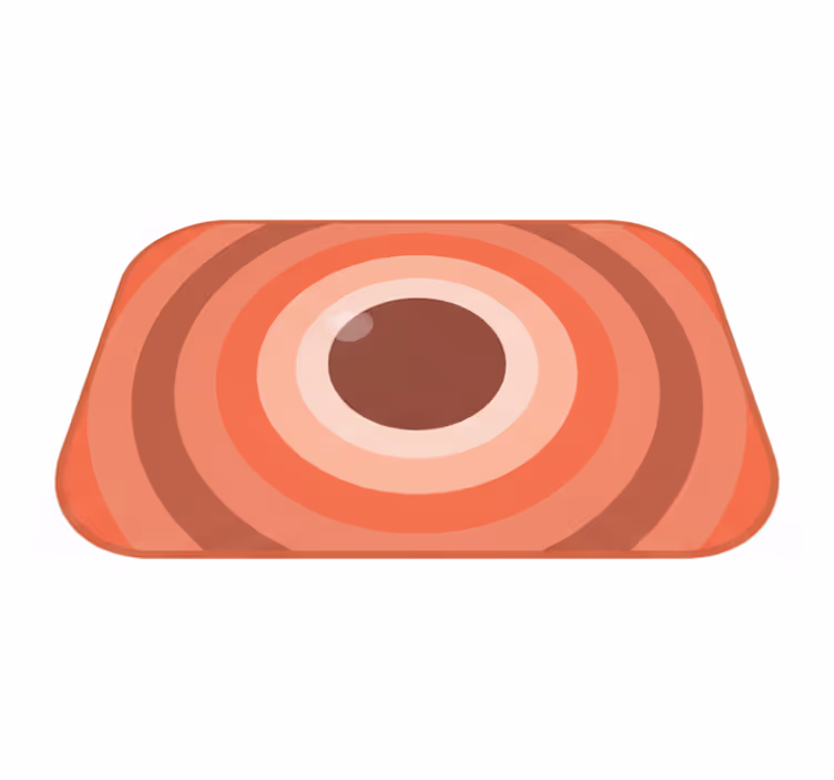 Vinylmatta modern terra rosa - Tenstickers
