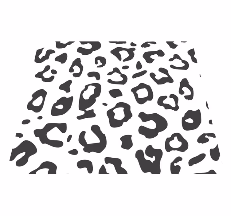 Vinylmatta djur svart leopard - Tenstickers
