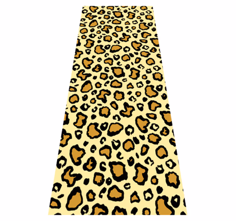 Vinylmatta djur leopardmönster klassiskt mönster - Tenstickers