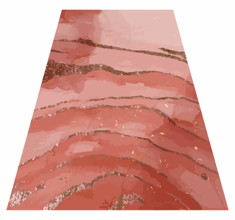 Vinylmatta modern skimrande rosa akvarell - Tenstickers