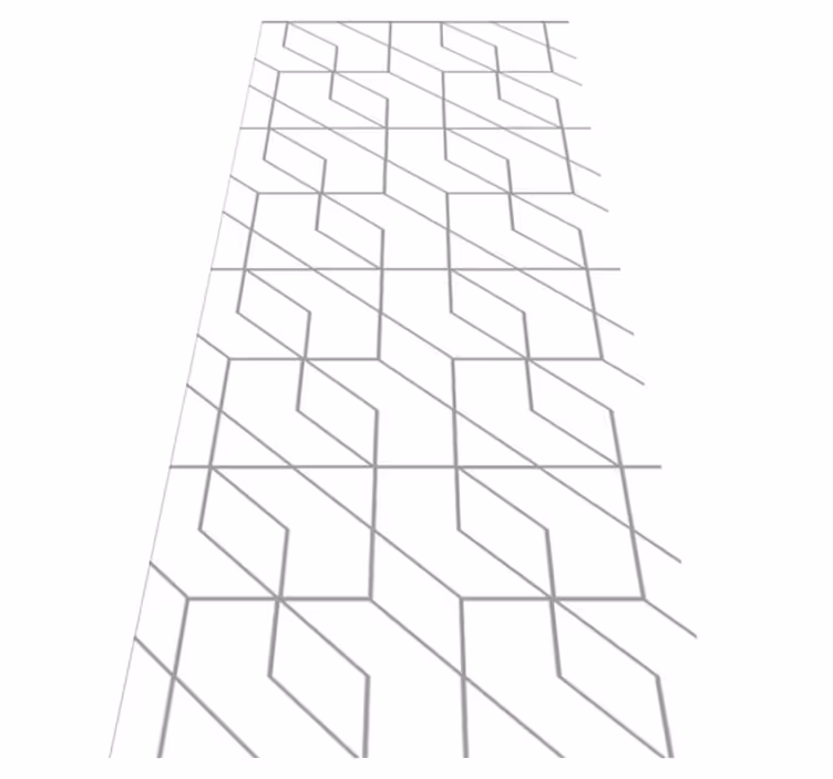 Vinylmatta textur geometriskt minimalistiskt vitt rutmönster - Tenstickers