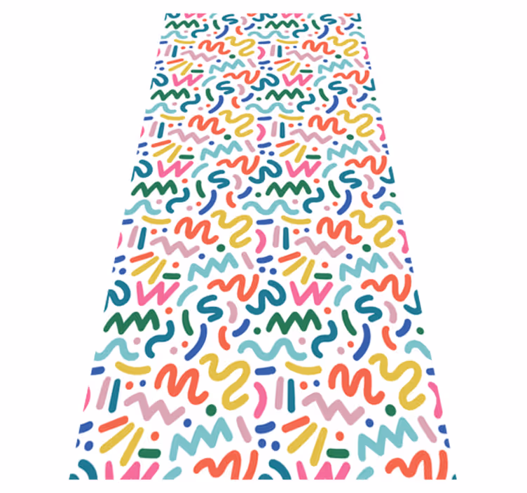 Vinylmatta textur abstrakta färgade former - Tenstickers