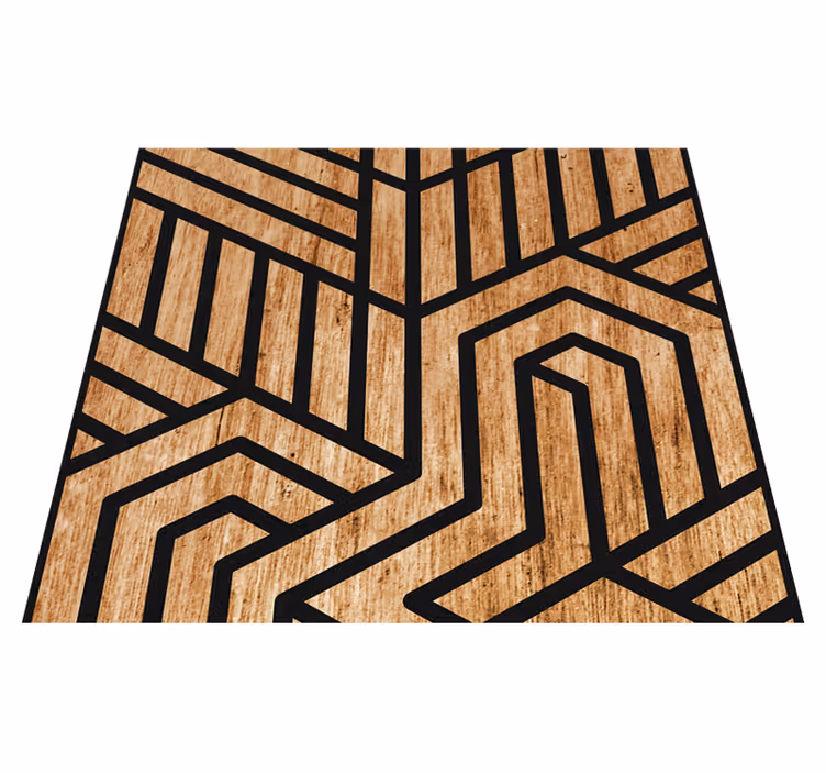 Vinylmatta textur i trägeometry - Tenstickers