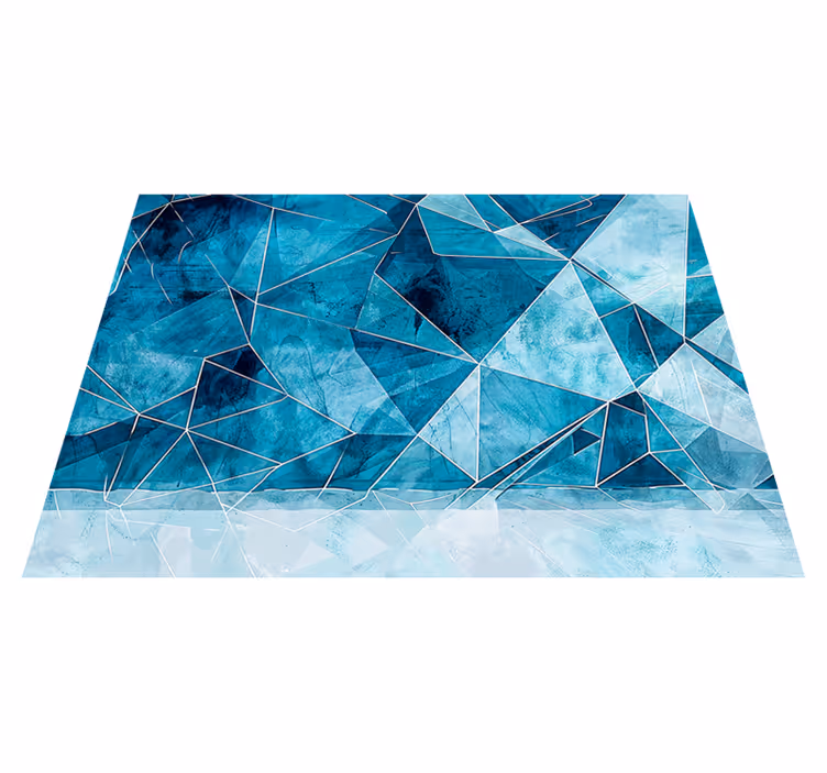 Vinylmatta textur sprucken azur - Tenstickers