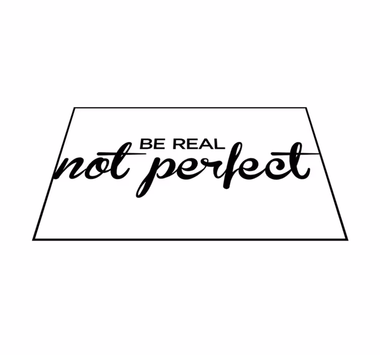 Vinylmattor med fraser var äkta inte perfekt - Tenstickers