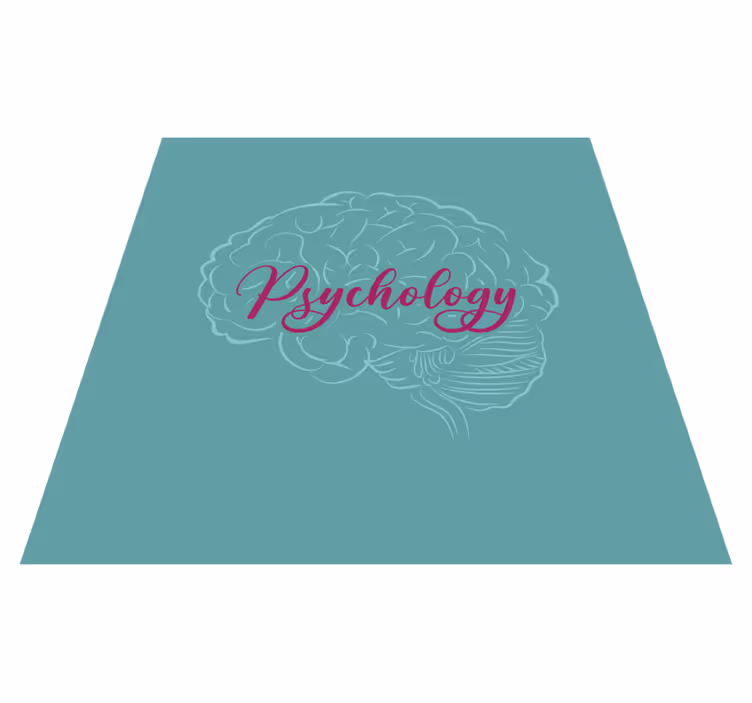 Vinylmattor med fraser psychology brain - Tenstickers
