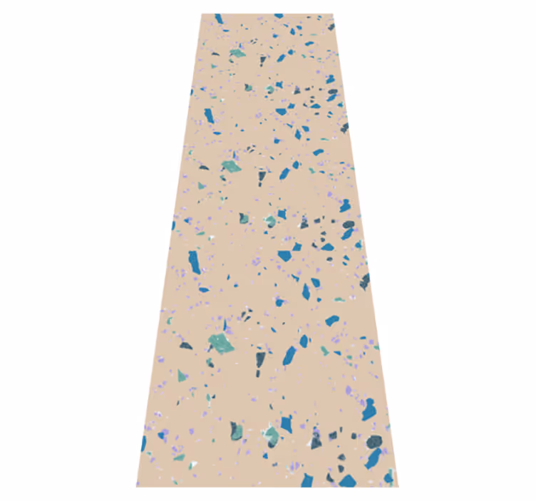 Vinylmatta textur färgglad terrazzo sten - Tenstickers