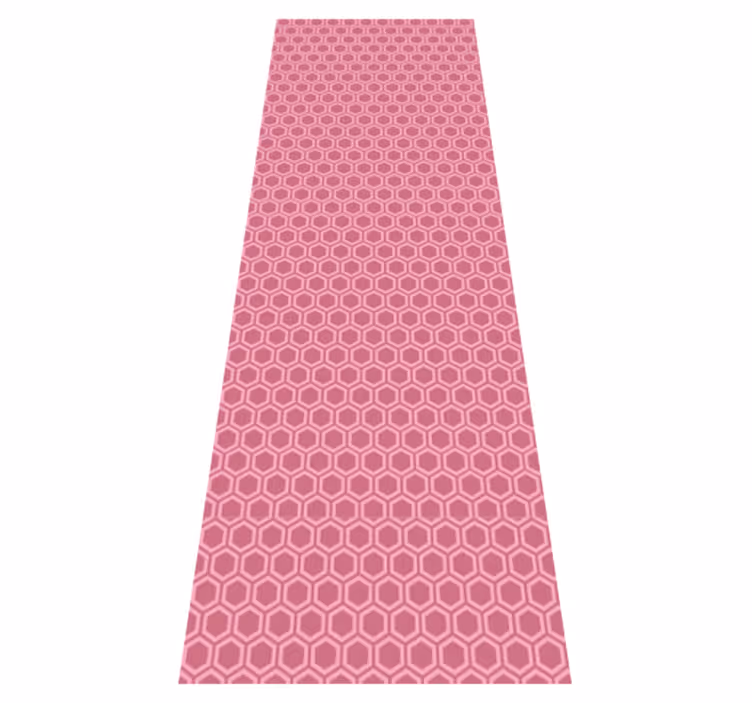 Vinylmatta textur rosa geometrisk hexagonmönster - Tenstickers