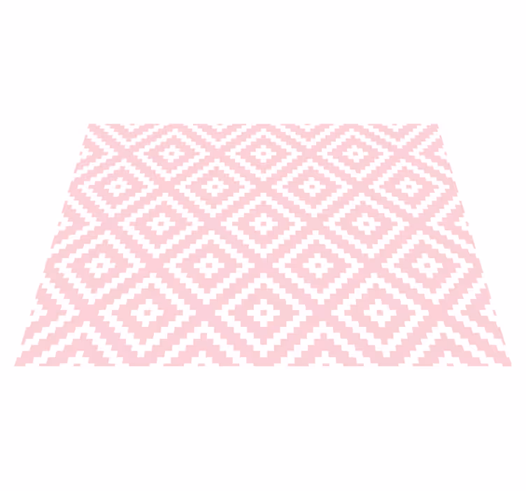 Vinylmatta textur rosa rutor geometriskt mönster - Tenstickers