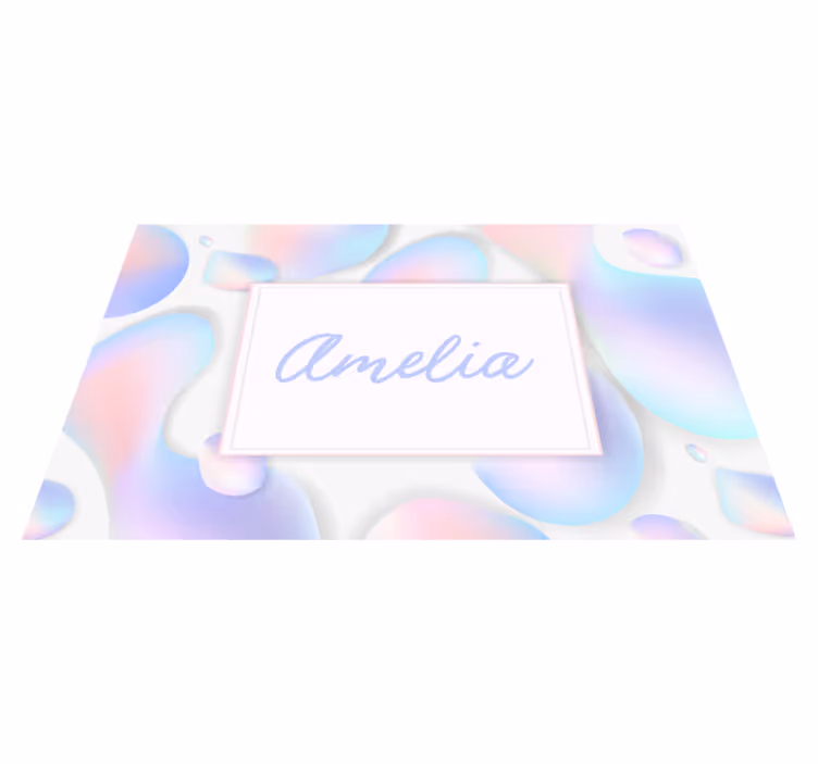 Vinylmatta geometrisk personlig gradient vätska - Tenstickers