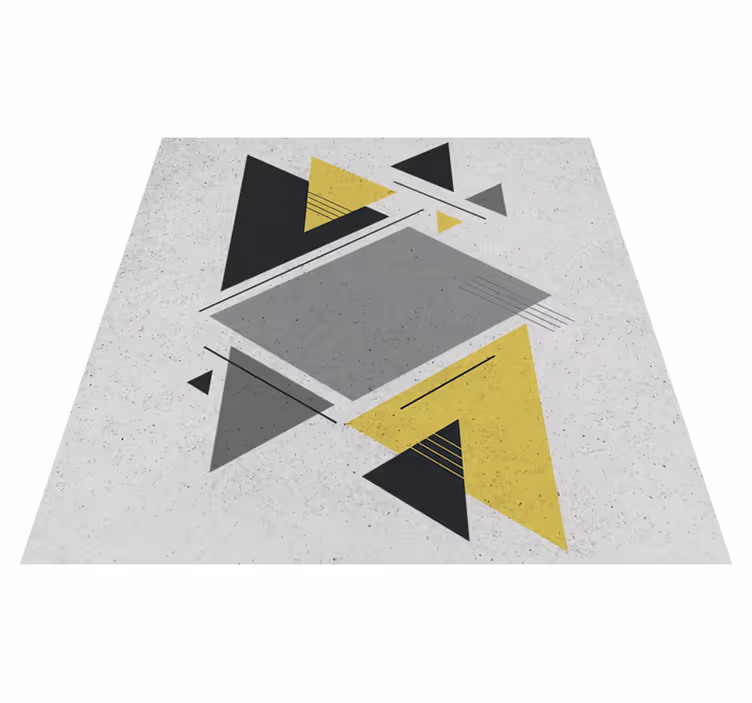 Vinylmatta geometrisk nordiska trianglar - Tenstickers