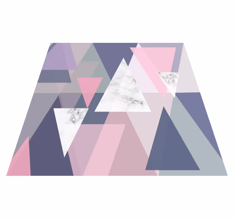 Vinylmatta geometrisk 3d väggkonst trianglar - Tenstickers