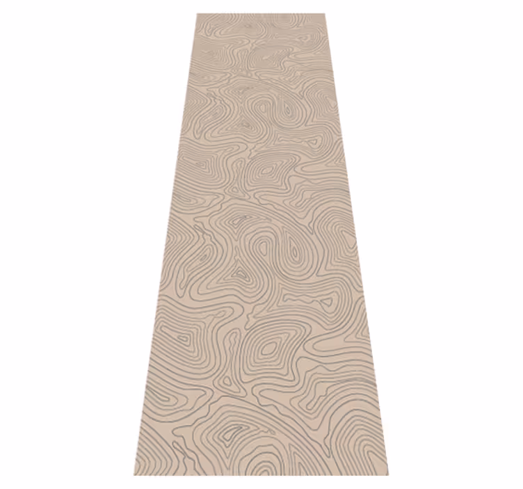 Vinylmatta beige taupe topografisk - Tenstickers