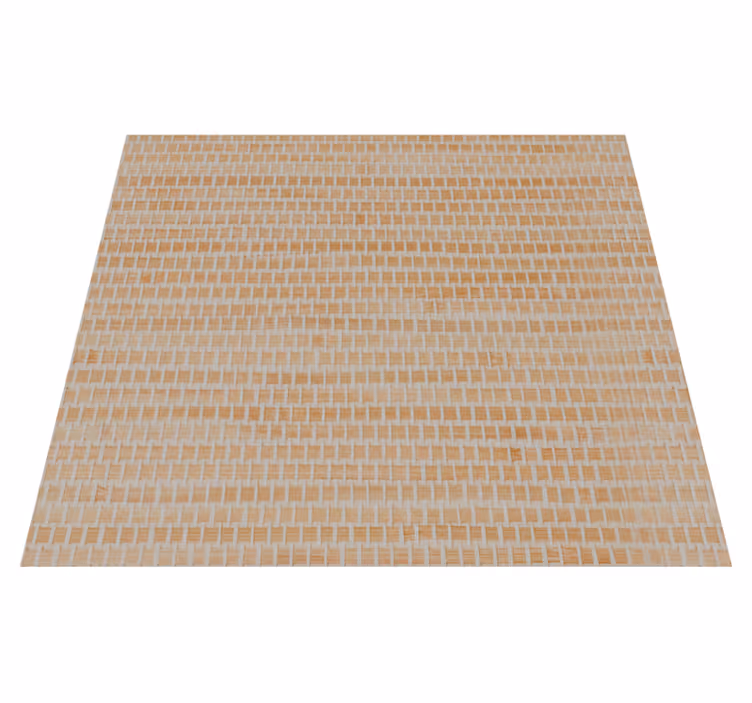 Vinylmatta beige flätad halm - Tenstickers