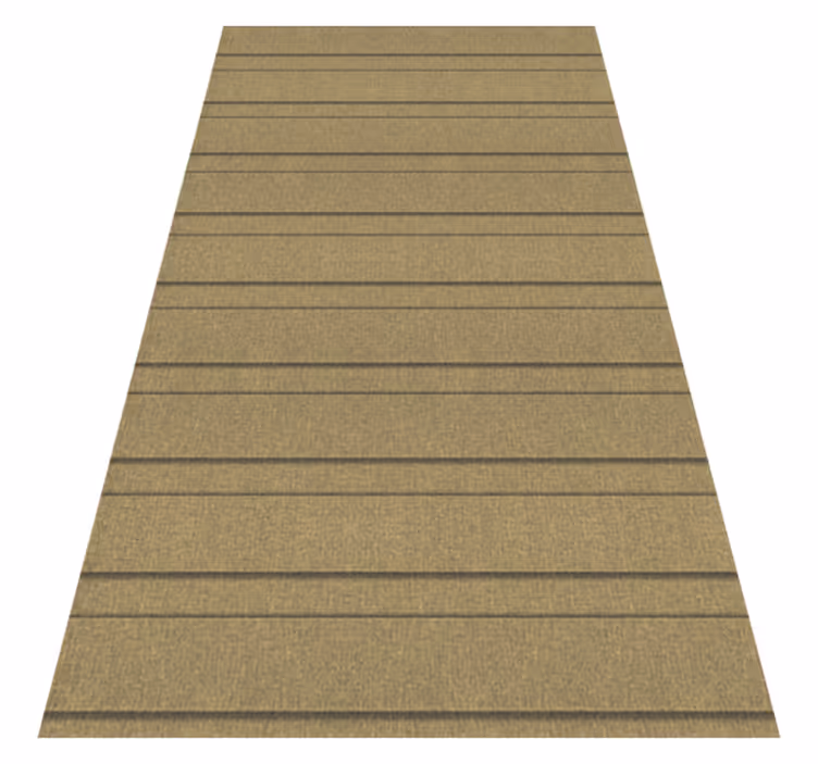 Vinylmatta beige med beige ränder - Tenstickers