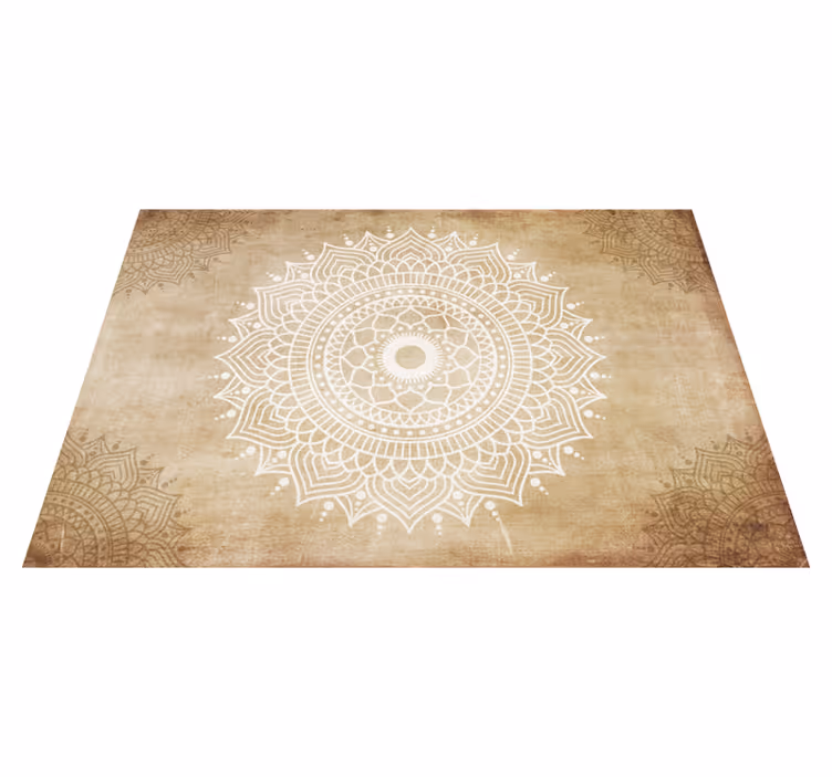 Vinylmatta beige med gammaldags papperstruktur - Tenstickers