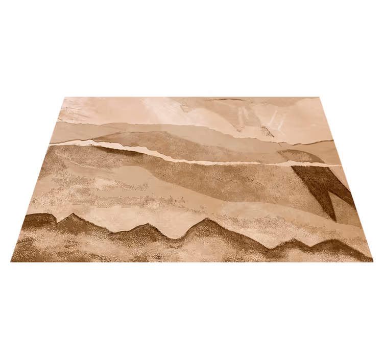 Vinylmatta beige pappersremsor - Tenstickers