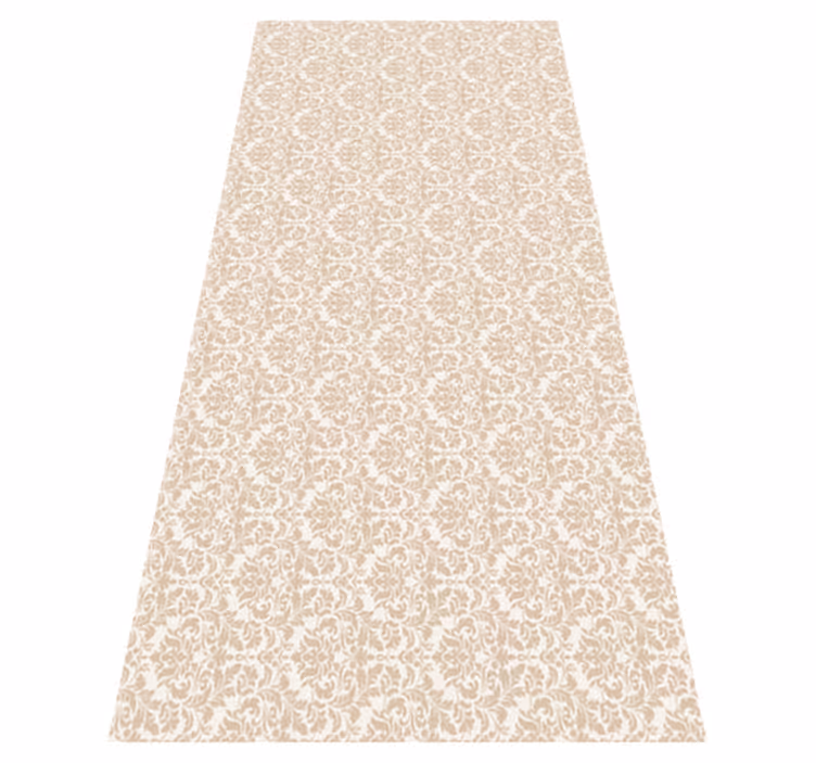 Vinylmatta beige med mönster i antik ljusbeige - Tenstickers