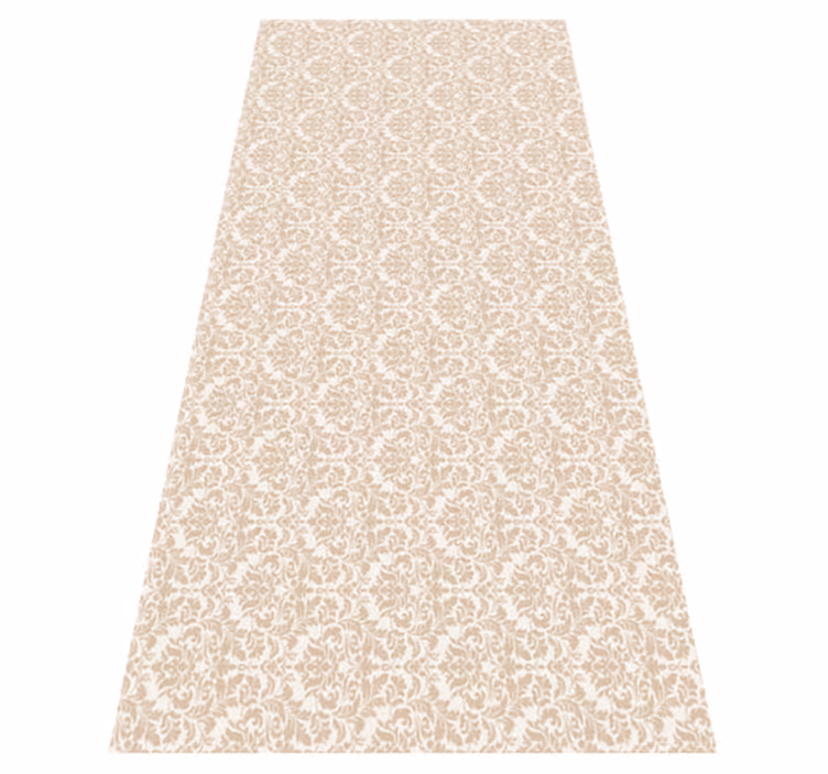 Vinylmatta beige antik ljusbeige mönster - Tenstickers