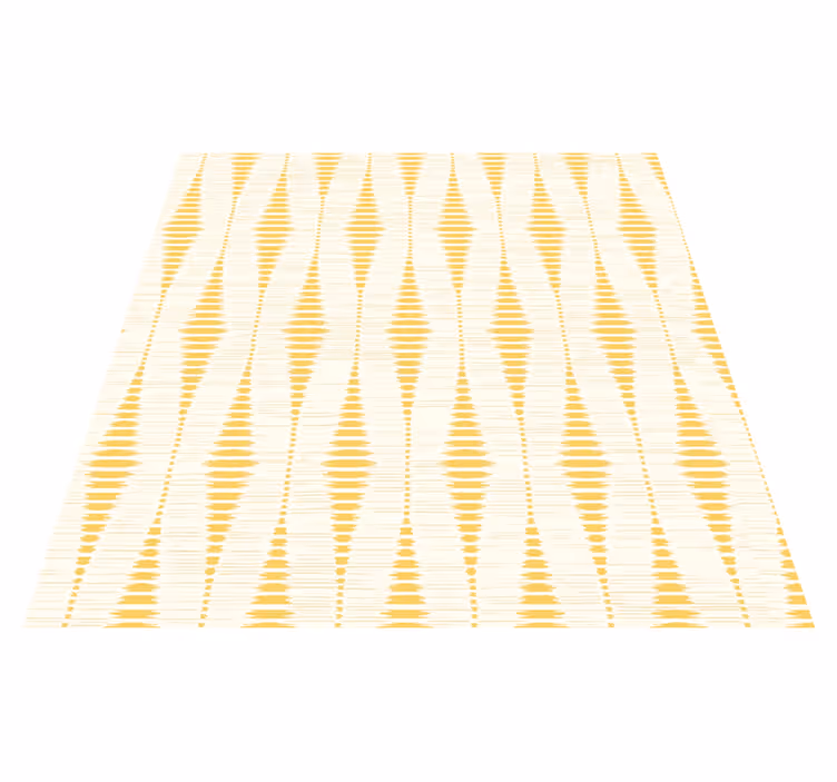 Vinylmatta gul yellow rabaul ikat - Tenstickers