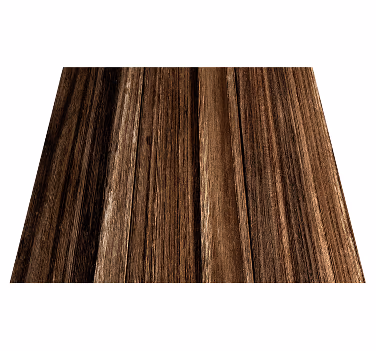 Vinylmatta brun elegant träpanel effekt - Tenstickers