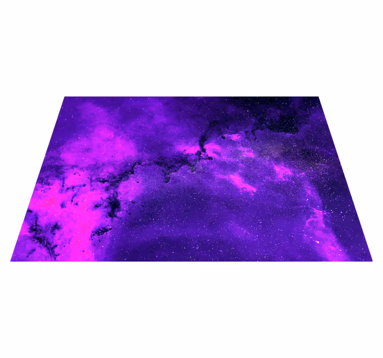 Vinylmatta lila kosmisk nebula - Tenstickers