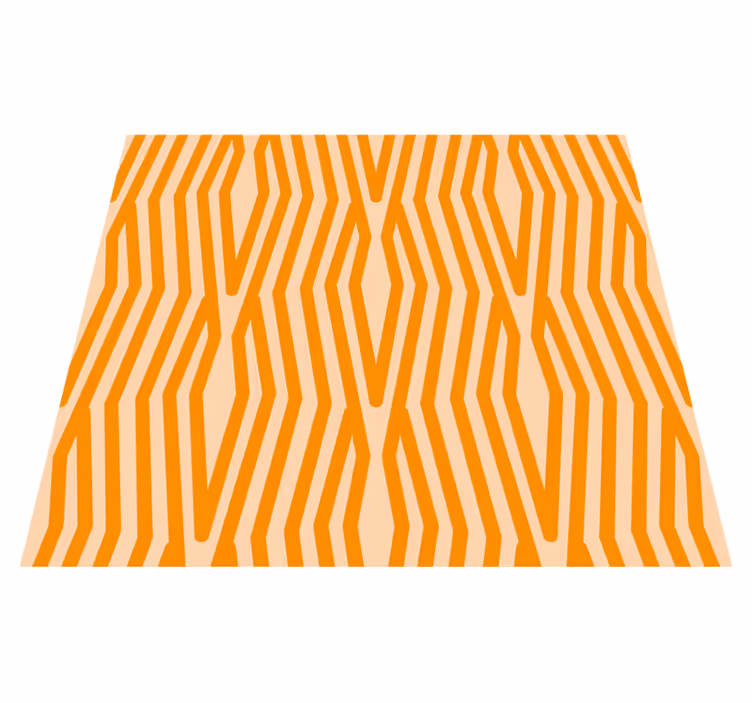Vinylmatta orange abstrakt mönster - Tenstickers