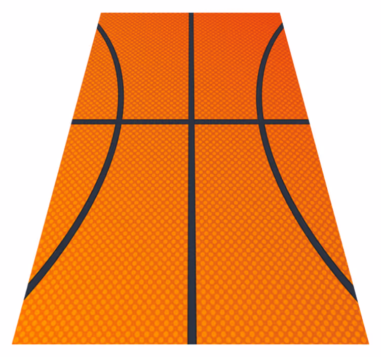 Vinylmatta orange basketboll - Tenstickers