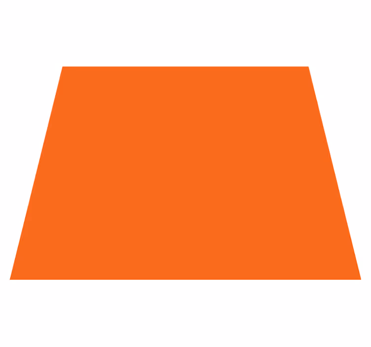 Vinylmatta orange citrusorange - Tenstickers