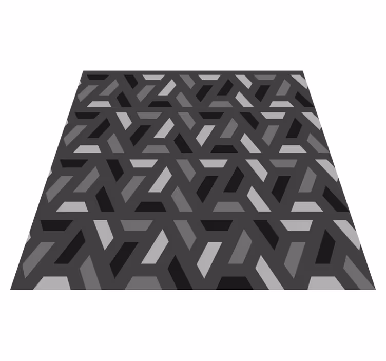 Vinylmatta svart geometriska trianglar svarta toner - Tenstickers