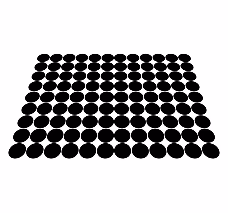 Vinylmatta svart mönster av svarta prickar - Tenstickers