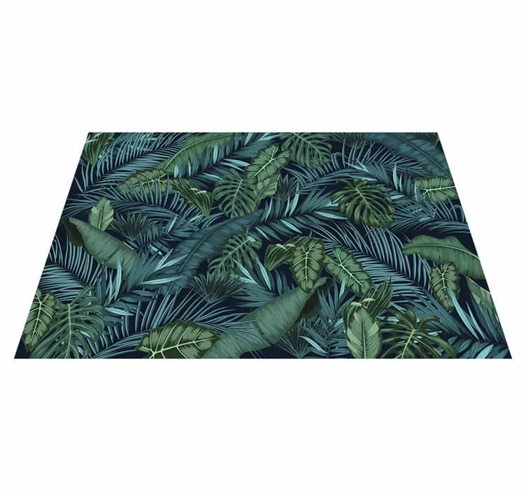 Vinylmatta grön jungle fototapet - Tenstickers