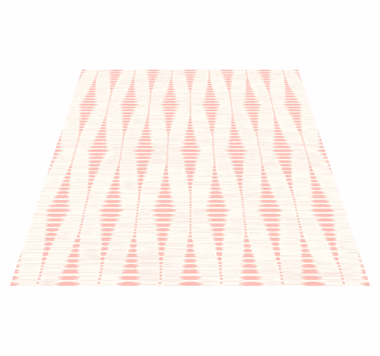 Vinylmatta balkong pastellrosa rabaul ikat - Tenstickers