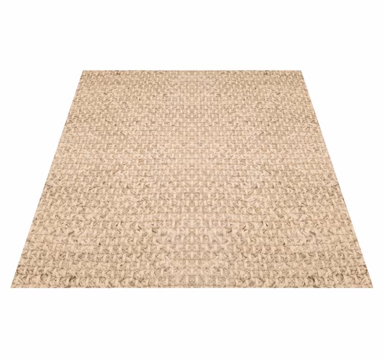 Vinylmatta balkong beige tyg - Tenstickers
