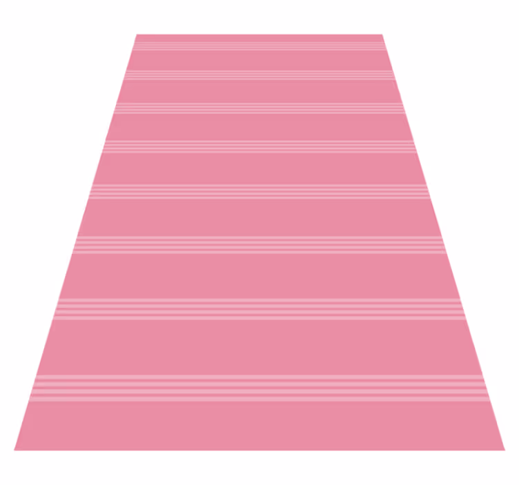 Vinylmatta rosa mörkrosa ljusa ränder - Tenstickers