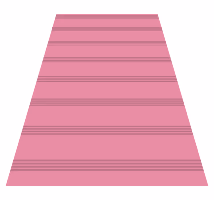 Vinylmatta rosa mörkrosa ränder - Tenstickers