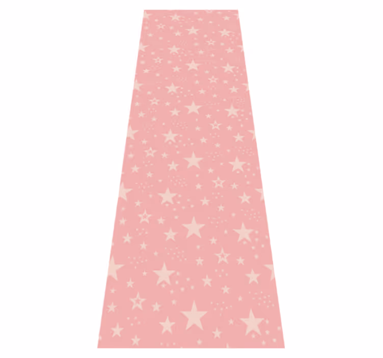 Vinylmatta rosa ljusrosa stjärnor på mörkrosa - Tenstickers