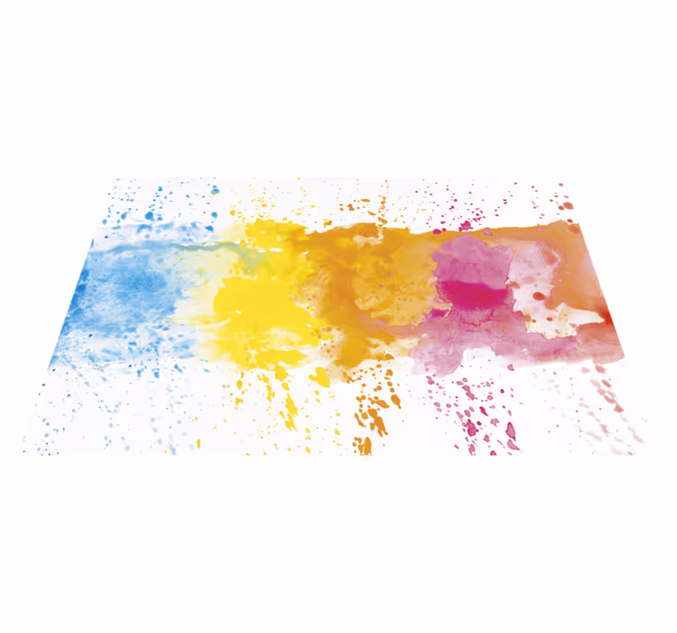 Akvarell stänk modern vinyl matta - Tenstickers