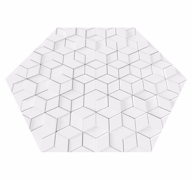 Geometrisk lättnadseffekt av vinylmatta - Tenstickers