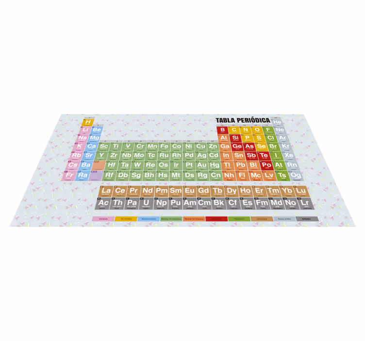 Periodiska bord vinyl matta - Tenstickers