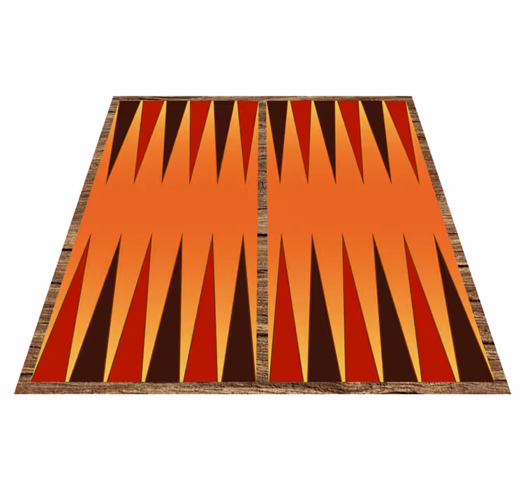 Fantastiskt backgammon brädspel vinyl matta - Tenstickers