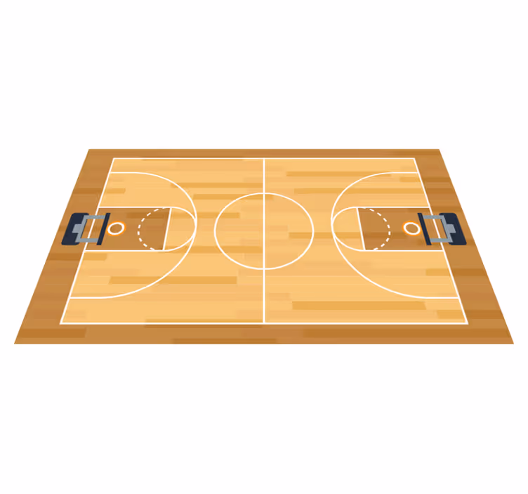 Vinylmatta för basket tonåringar - Tenstickers