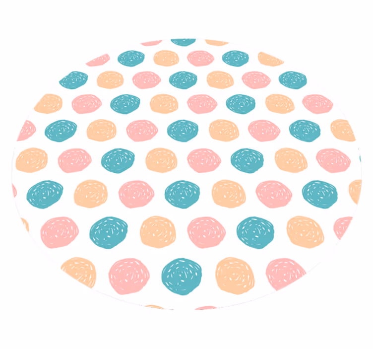 Minimalistiska prickar i vinylmatta - Tenstickers