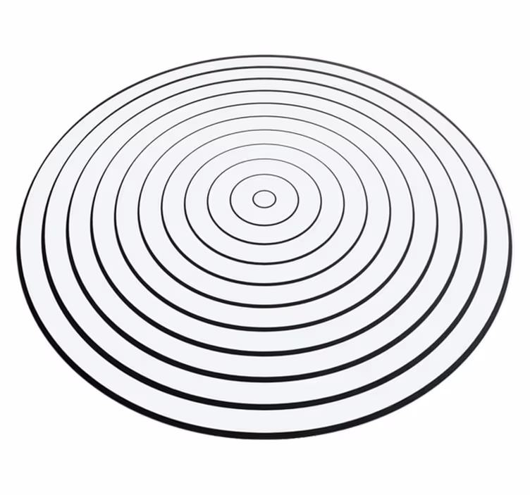 Minimalistiska vinylmatta ljudvågor - Tenstickers