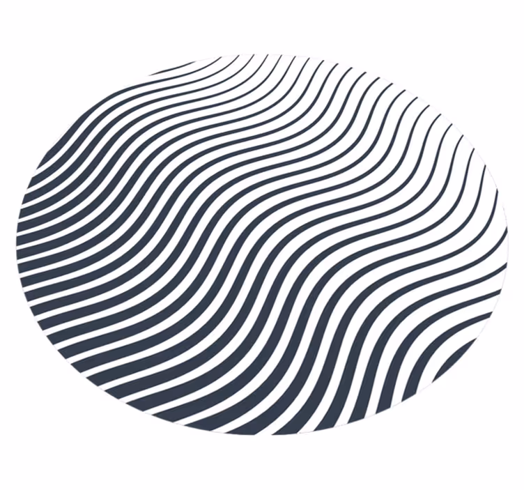 Minimalistiska vinylmatta organiska linjer - Tenstickers