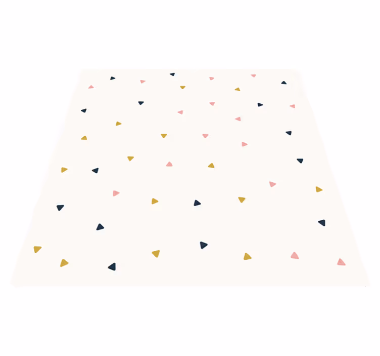 Geometrisk konfetti Andra Vinylmattor - Tenstickers